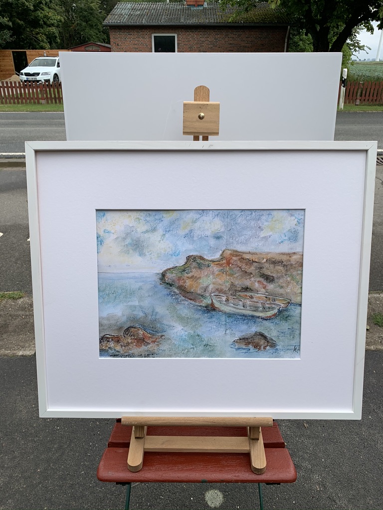 Felsenbucht mit Boot