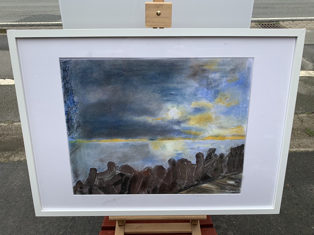 Sonnenuntergang an den Buhnen